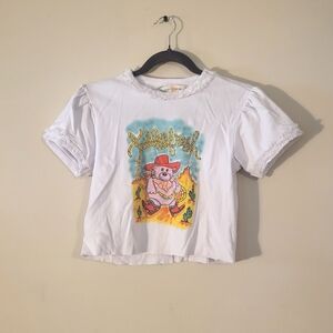 Teddy Fresh Crop Top Size Small